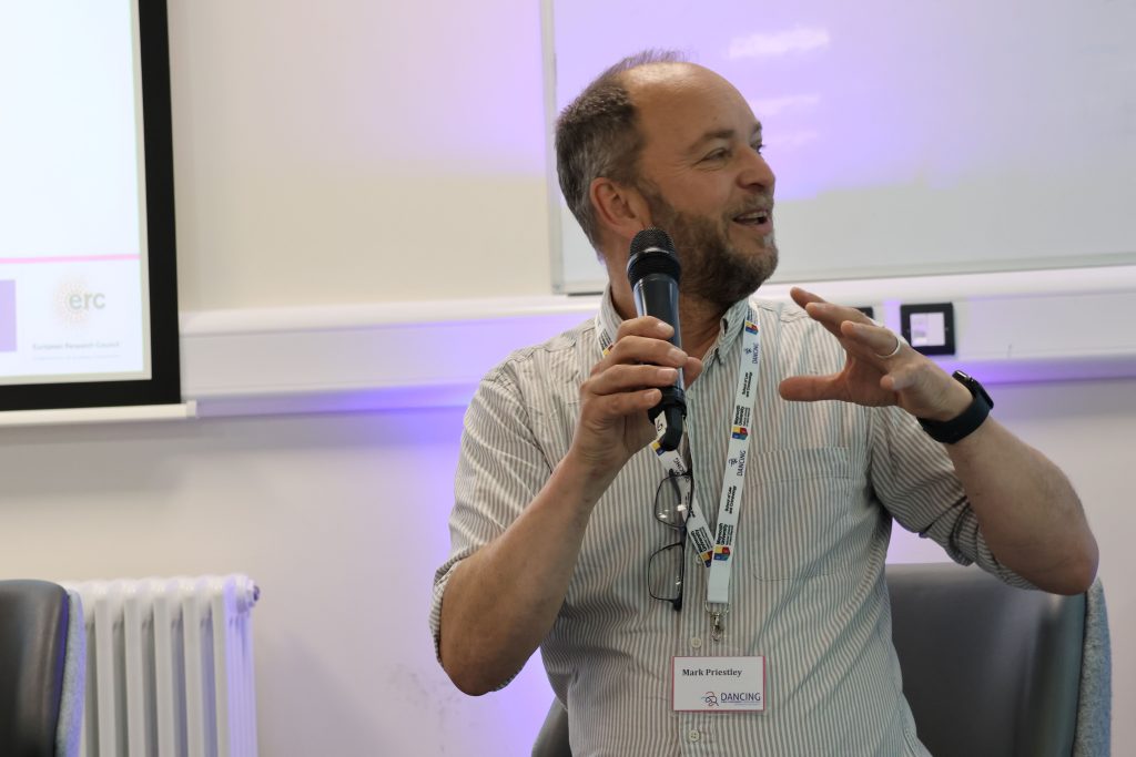 Prof. Mark Priestley giving a keynote speech.