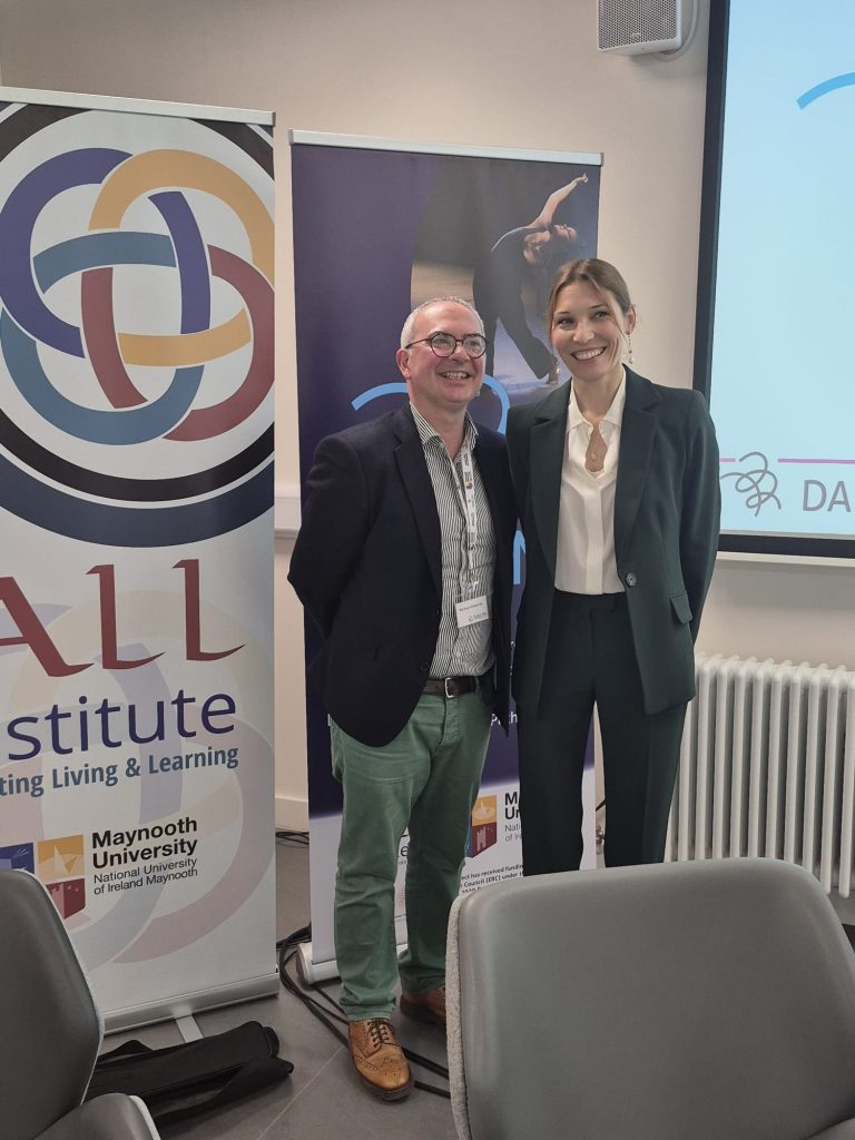 Principal Investigator of DANCING Prof. Delia Ferri and Prof. Michael Doherty standing together.